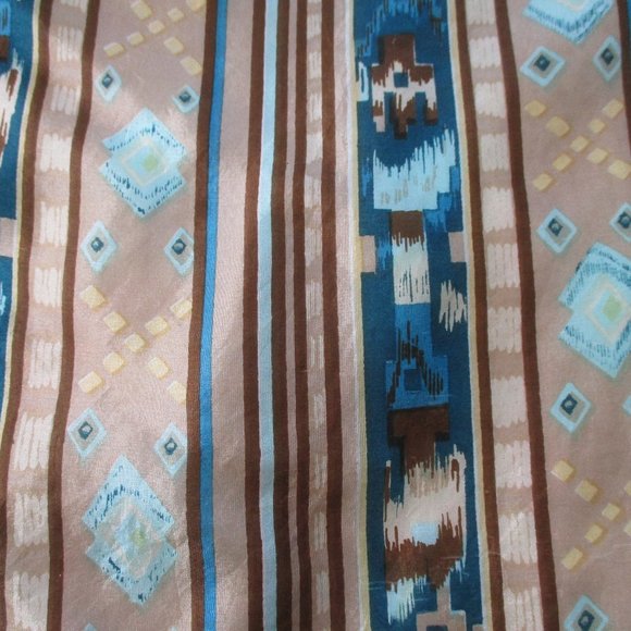1960s silk Southwestern scarf - Picture 5 of 6